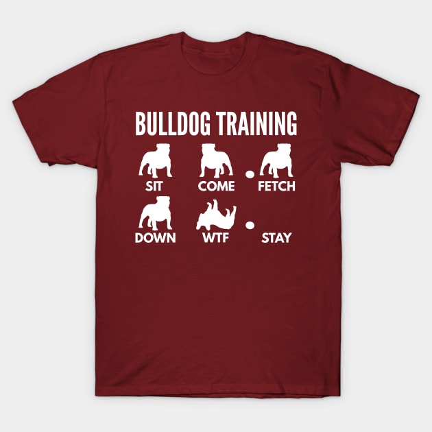 Bulldog Training English Bulldog Dog Tricks T-Shirt by DoggyStyles